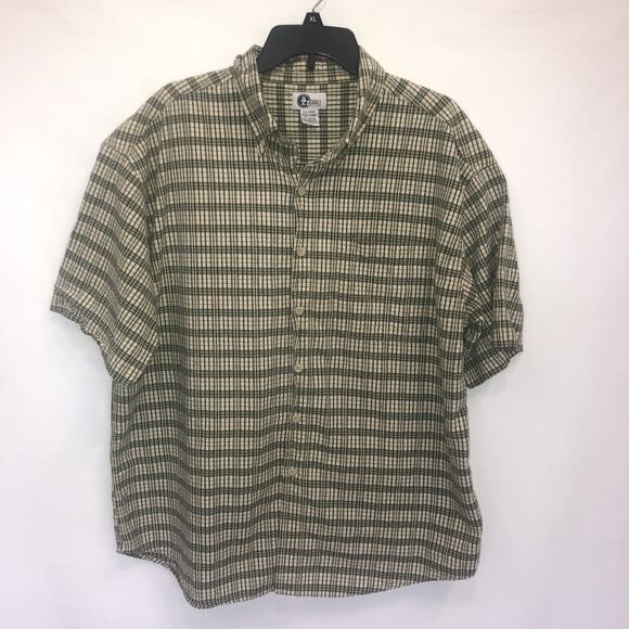 Arizona Jeans Co. Button Up Adult XL Multicolor Mens Short Sleeve Cotton Shirt - Picture 1 of 10